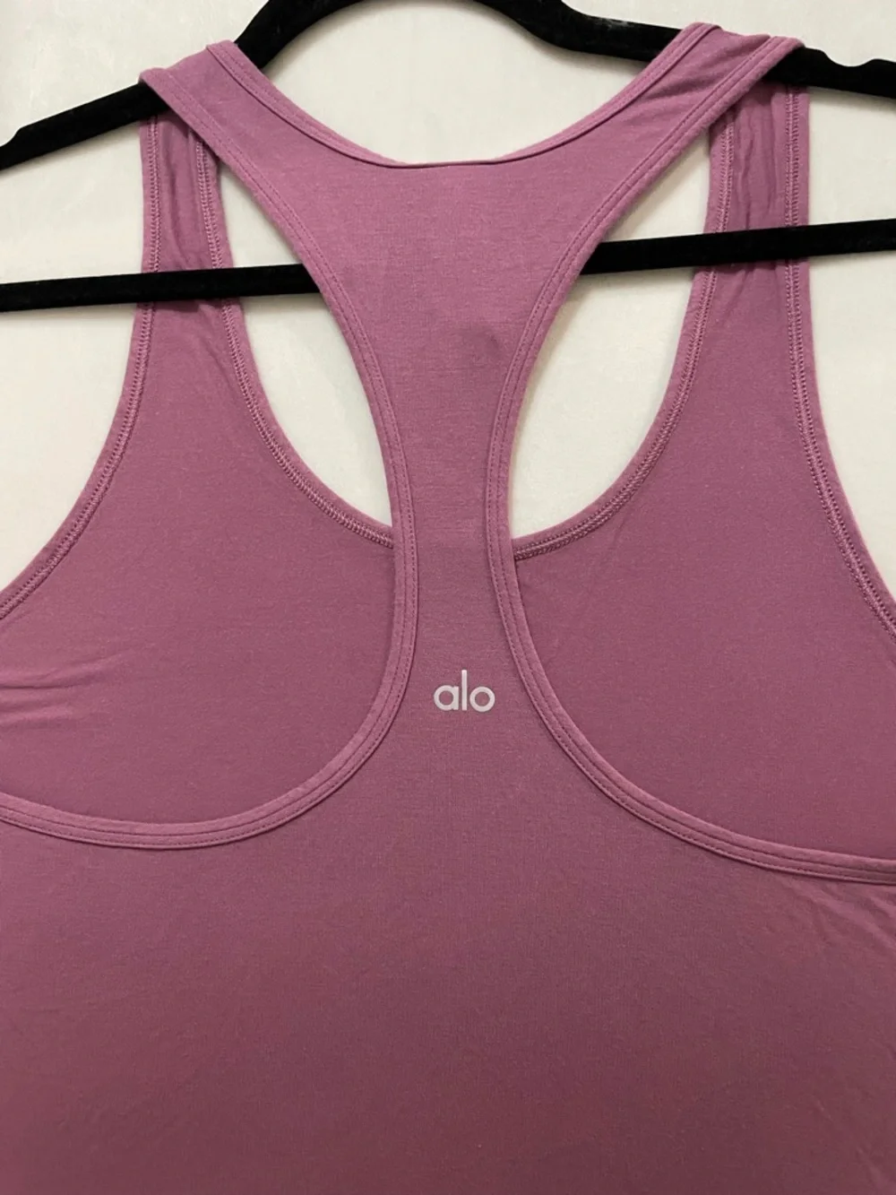 Alo All Day Tank Top Relaxed Racerback Mulberry Mauve Size S